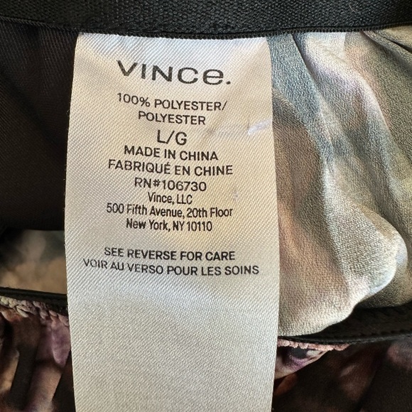 Vince multicolor, pleated cropped pants, size large - Picture 9 of 14